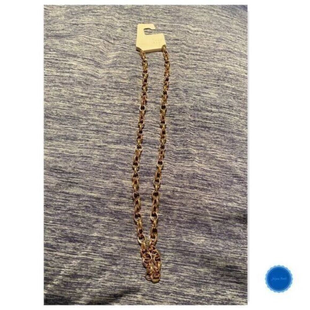 LONG Metal Chain Link Necklace